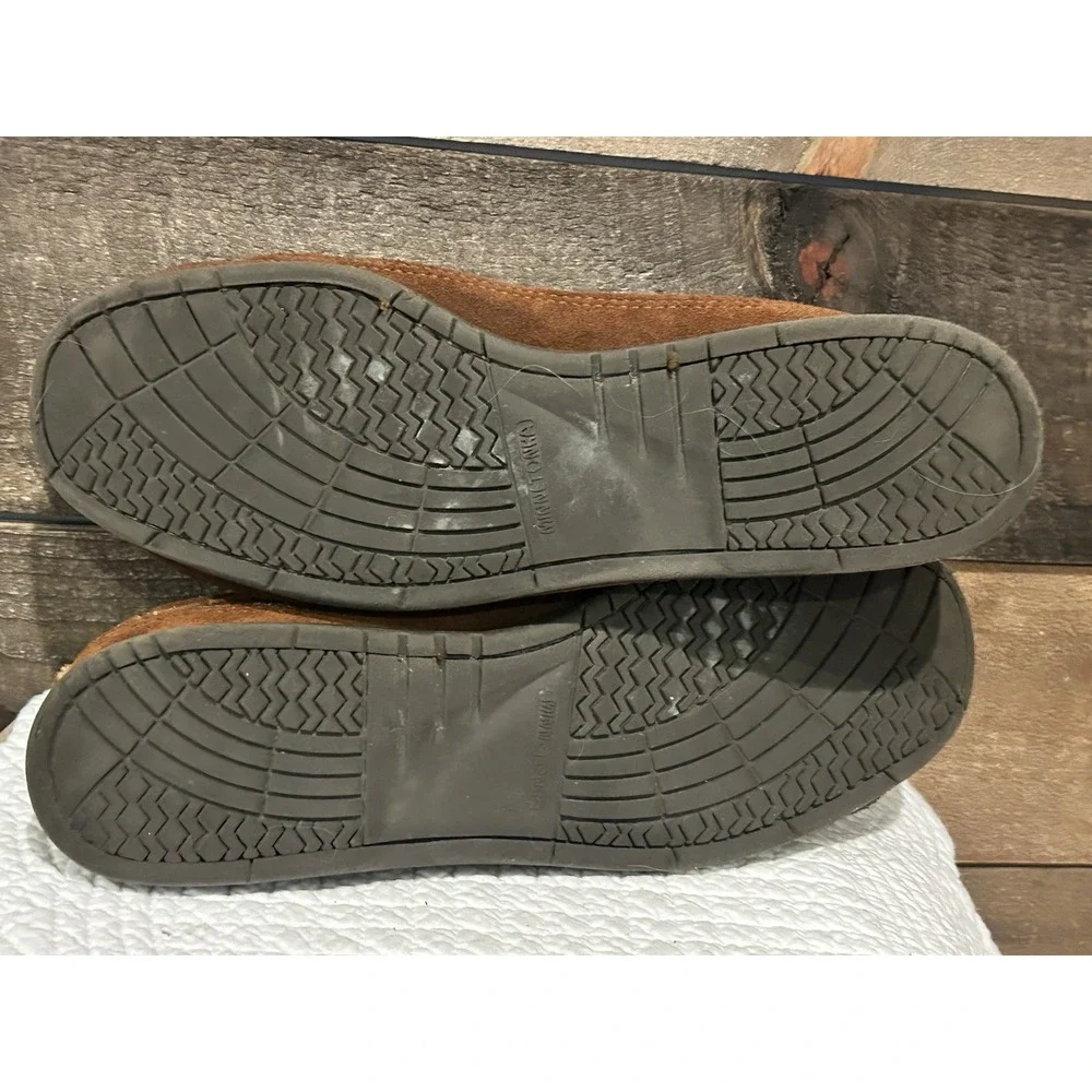 Men's Minnetonka Essential Hardsole Brown Ruff Size‎ 12